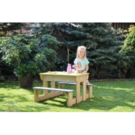 Wendi Toys - Σετ Ξύλινο Τραπέζι Με Παγκάκια Εξωτερικού Χώρου 80 x 100 x 52cm Wendi Toys - Σετ Ξύλινο Τραπέζι Με Παγκάκια Εξωτερικού Χώρου 80 x 100 x 52cm