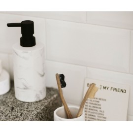 Andrea House - Κεραμική Αντλία Για Σαπούνι White Marble Effect