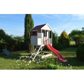 Wendi Toys - Ξύλινο Υπερυψωμένο Σπιτάκι Εξωτερικού Χώρου Με Τσουλήθρα Summer Adventure Wendi Toys - Ξύλινο Υπερυψωμένο Σπιτάκι Εξωτερικού Χώρου Με Τσουλήθρα Summer Adventure