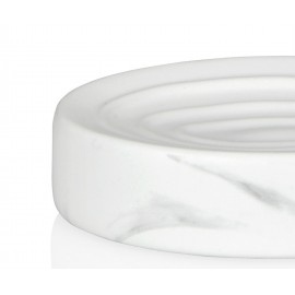 Andrea House - Κεραμική Βάση Για Σαπούνι White Marble Effect