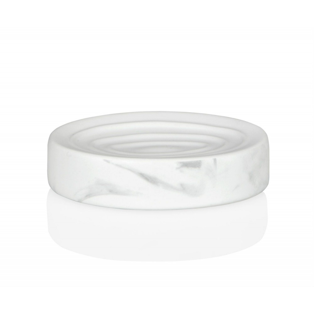 Andrea House - Κεραμική Βάση Για Σαπούνι White Marble Effect