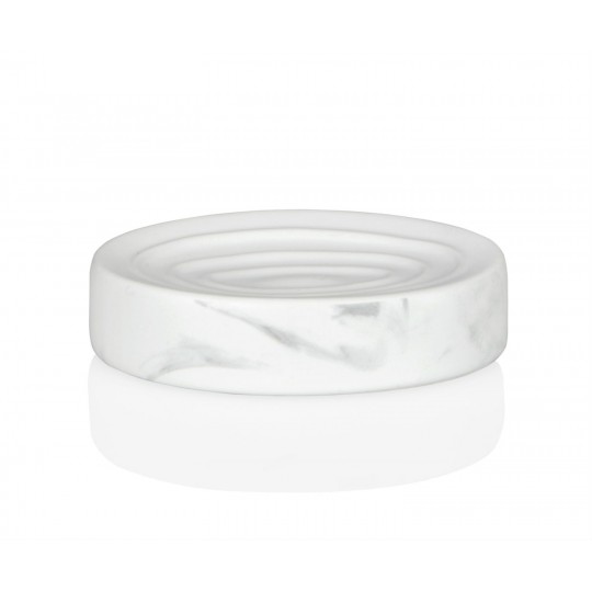 Andrea House - Κεραμική Βάση Για Σαπούνι White Marble Effect
