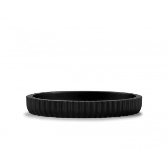 Andrea House - Βάση Για Σαπούνι Black Resin Stripes