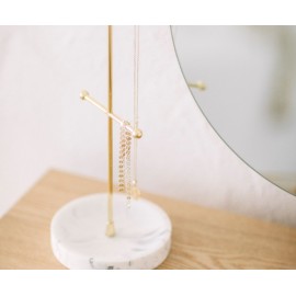 Andrea House - Βάση Κοσμημάτων Golden Metal Marble Effect