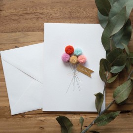 Raeder - Ευχετήρια Κάρτα Με Pom Pon Congrats