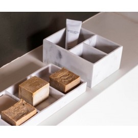 Andrea House - Βάση Οργάνωσης 3 Θέσεων White Marble Effect