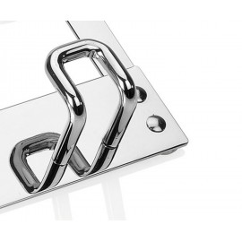 Andrea House - Κρεμάστρα Πόρτας Silver Chrome