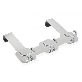 Andrea House - Κρεμάστρα Πόρτας Silver 3 Hooks