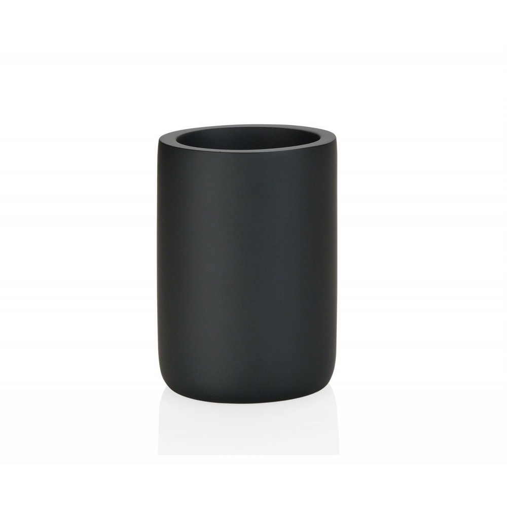 Andrea House - Ποτηράκι Για Οδοντόβουρτσες Black Resin Andrea House - Ποτηράκι Για Οδοντόβουρτσες Black Resin