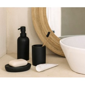 Andrea House - Ποτηράκι Για Οδοντόβουρτσες Black Resin Andrea House - Ποτηράκι Για Οδοντόβουρτσες Black Resin