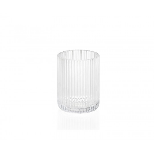 Andrea House - Ποτηράκι Για Οδοντόβουρτσες Stripes Gold Classic