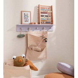Kids Concept - Ξύλινο Ράφι Κρεμάστρα Star Lilac
