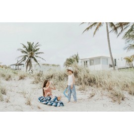 Play&Go - Στρώμα Παιχνιδιού - Τσάντα 2 Σε 1 Outdoor Blue/Green Stripes