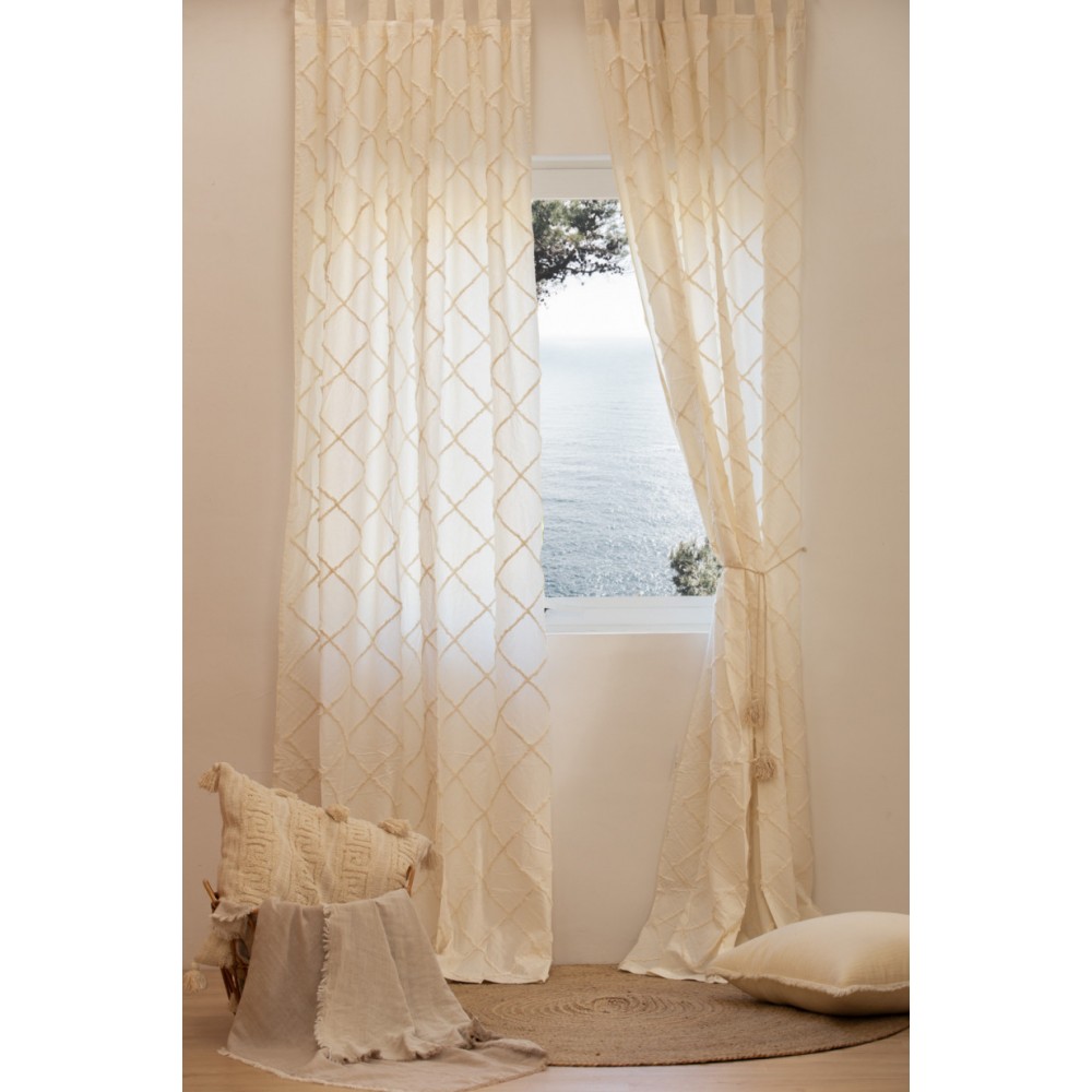 Calma House - Έτοιμη Κουρτίνα Royal Ecru 140x280cm