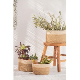 Calma House - Καλάθι Seagrass Dulse Natural 25x15cm