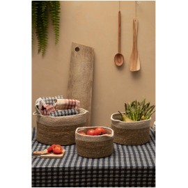 Calma House - Καλάθι Seagrass Dulse Natural 25x15cm