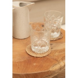 Calma House - Σετ 4 Σουβέρ Ural Natural 10cm 