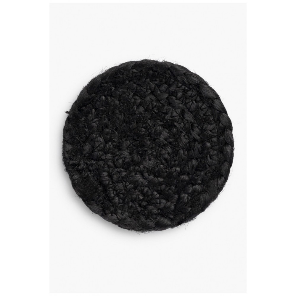 Calma House - Σετ 4 Σουβέρ Jute Ural Black 10cm
