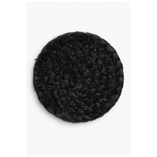 Calma House - Σετ 4 Σουβέρ Jute Ural Black 10cm