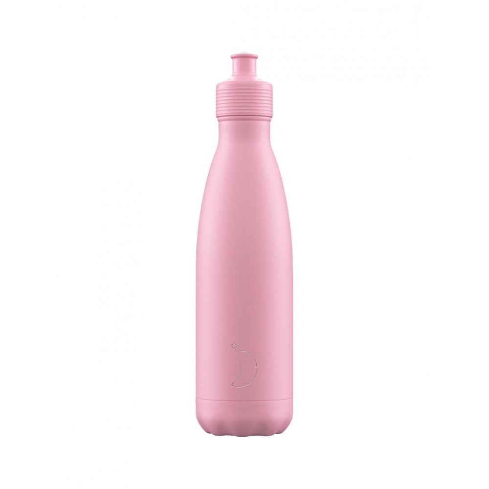 Chillys Bottles - Θερμός Sports Bottle Pastel Pink 500ml Chillys Bottles - Θερμός Sports Bottle Pastel Pink 500ml