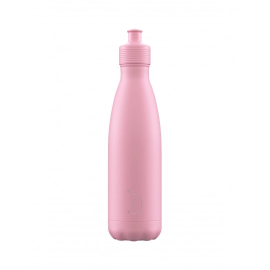 Chillys Bottles - Θερμός Sports Bottle Pastel Pink 500ml Chillys Bottles - Θερμός Sports Bottle Pastel Pink 500ml