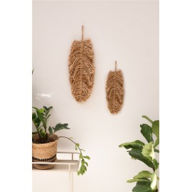 Calma House - Διακοσμητικό Τοίχου Jute Ural Natural 30x22cm