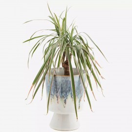 Madam Stoltz - Πήλινο Κασπώ Off White/Blue S