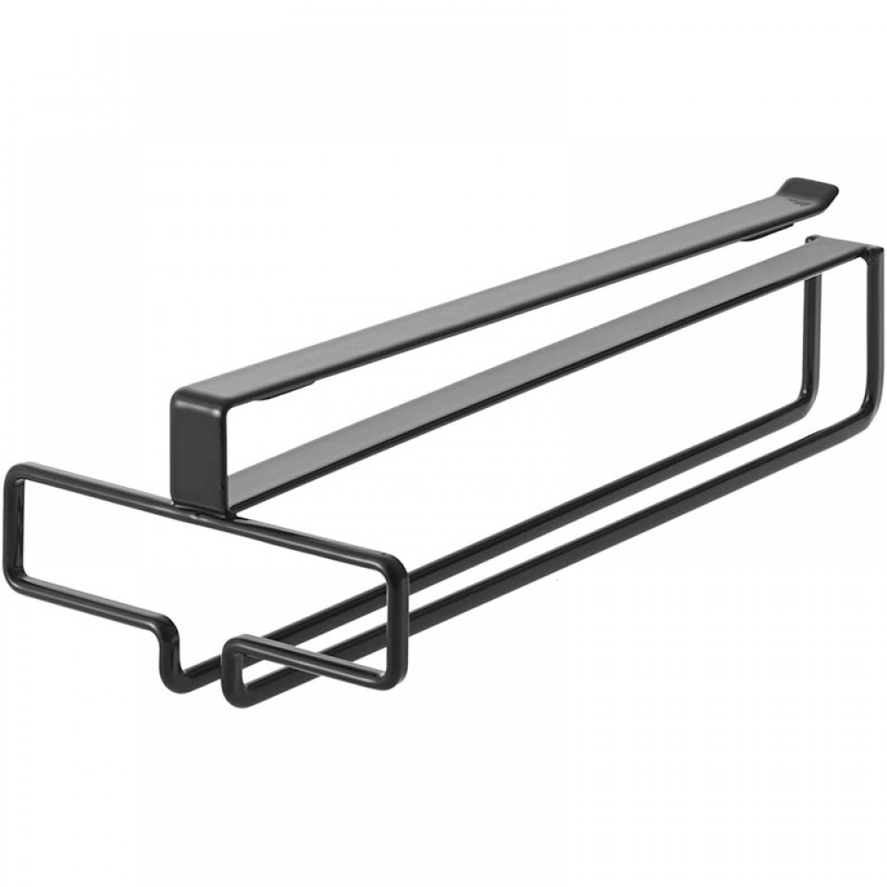 Yamazaki - Under Shelf Wine Glass Hanger BK Yamazaki - Under Shelf Wine Glass Hanger BK