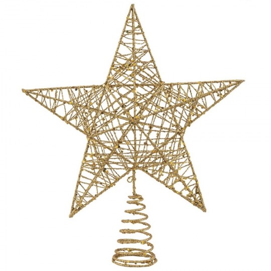 Κορυφή Δέντρου Χρυσό Αστέρι 23x26cm
