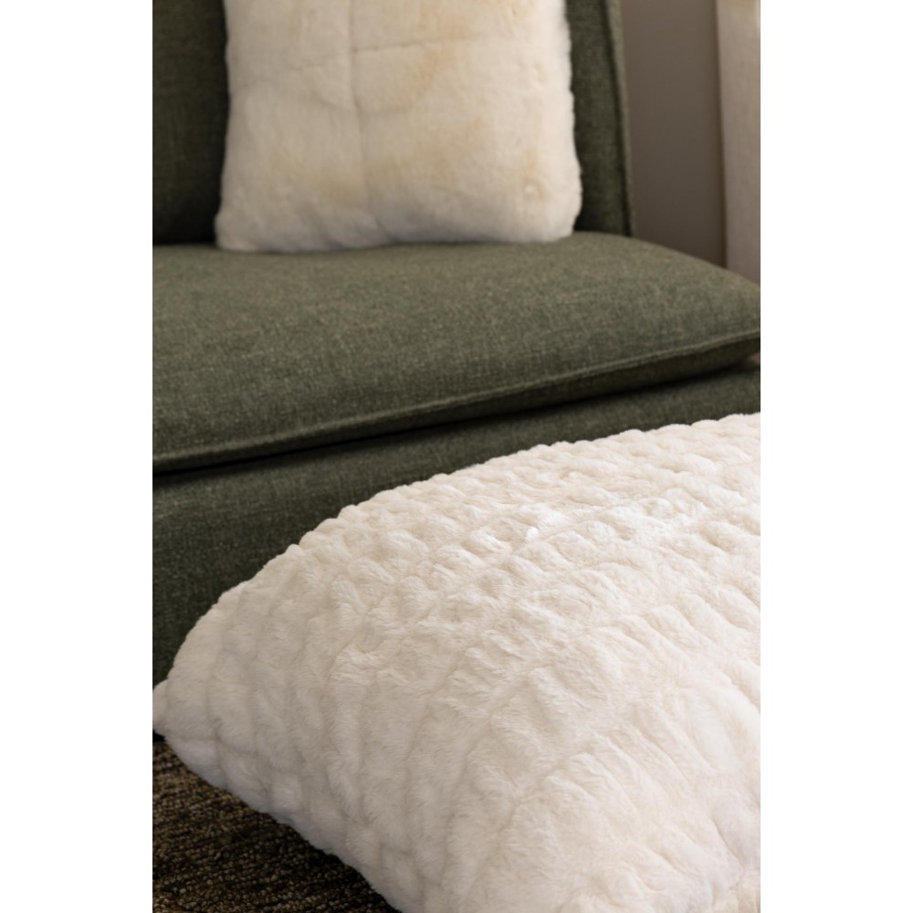 1060005 Μαξιλαροθήκη Relief Faux Fur (80x80) 430gsm διπλής όψεως Royal Carpet - 80 x 80 cm