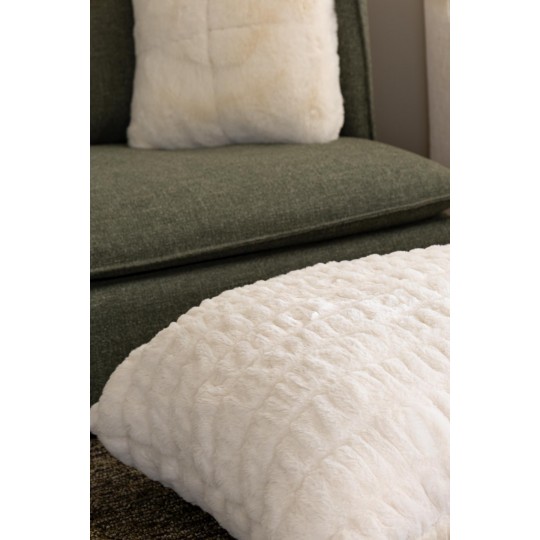 1060005 Μαξιλαροθήκη Relief Faux Fur (80x80) 430gsm διπλής όψεως Royal Carpet - 80 x 80 cm