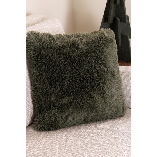 1060015 Διακοσμητική Μαξιλαροθήκη Homey Faux Fur (45x45) 450gsm διπλής όψεως Royal Carpet - 45 x 45 cm