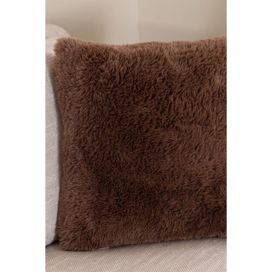 1060017 Διακοσμητική Μαξιλαροθήκη Comfy Faux Fur (45x45) 420gsm διπλής όψεως Royal Carpet - 45 x 45 cm