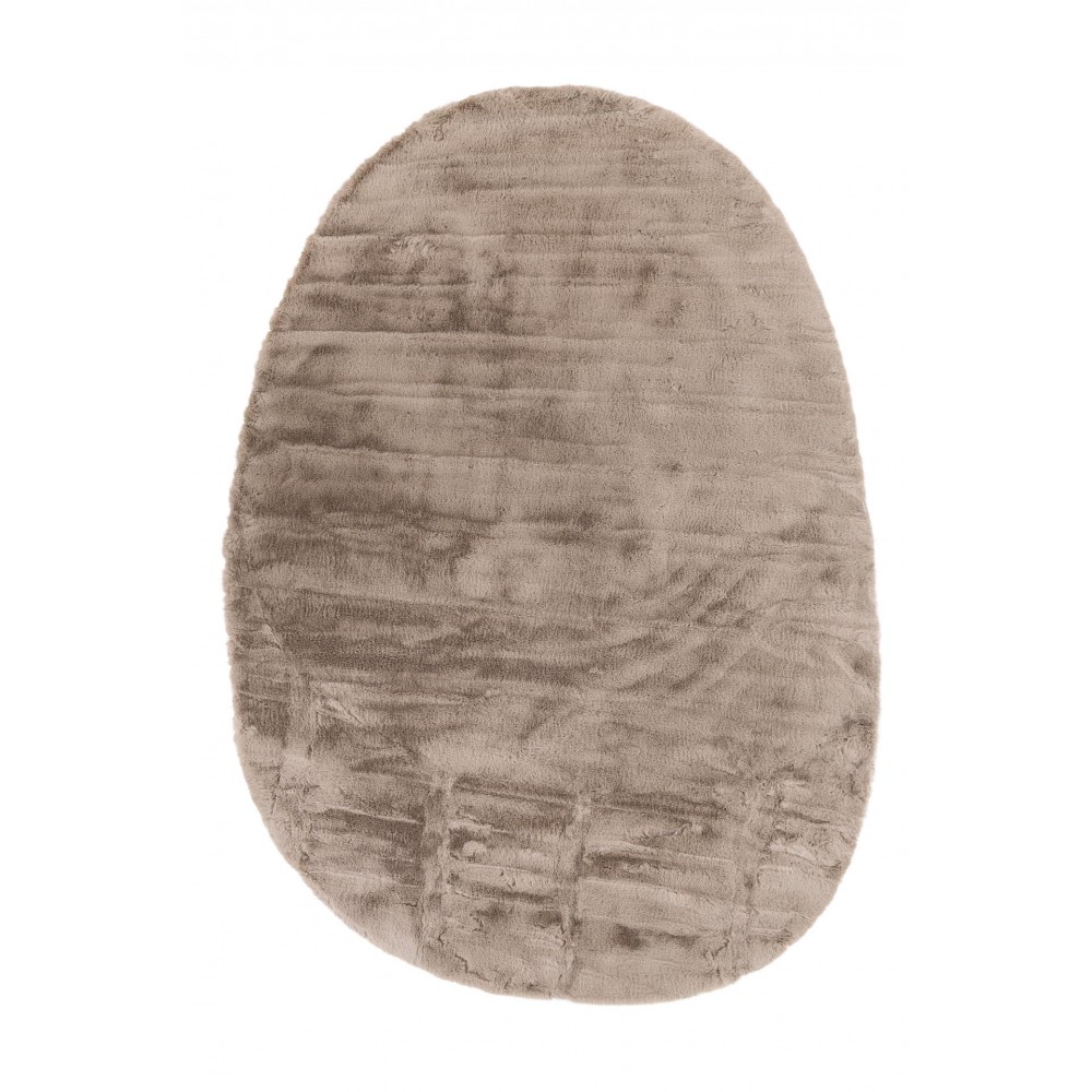Γούνινο Χαλί Bunny OVAL TAUPE 2458 Royal Carpet - 170 x 240 cm