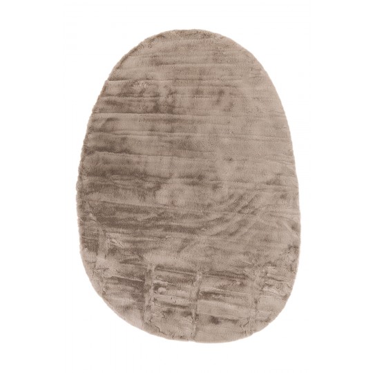 Γούνινο Χαλί Bunny OVAL TAUPE 2458 Royal Carpet - 170 x 240 cm