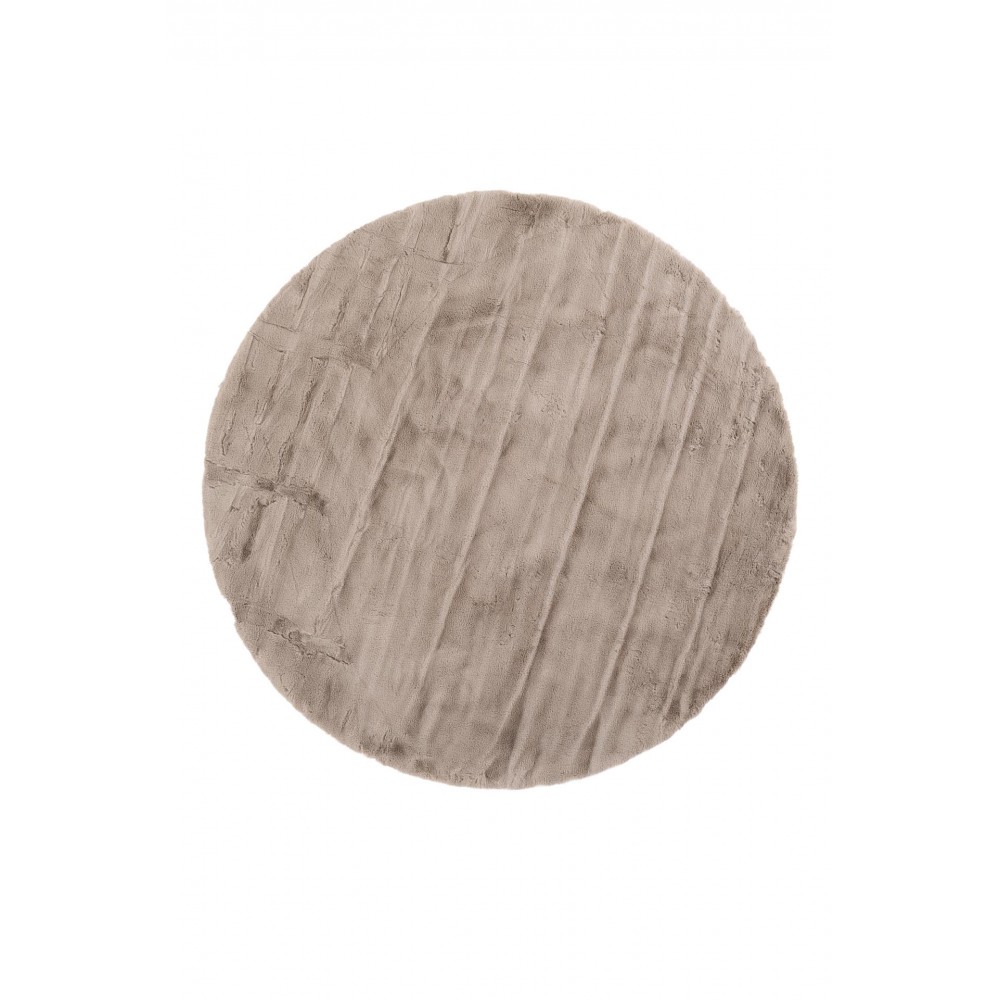 Γούνινο Χαλί Round BUNNY TAUPE 2458 Royal Carpet - 200 x 200 cm