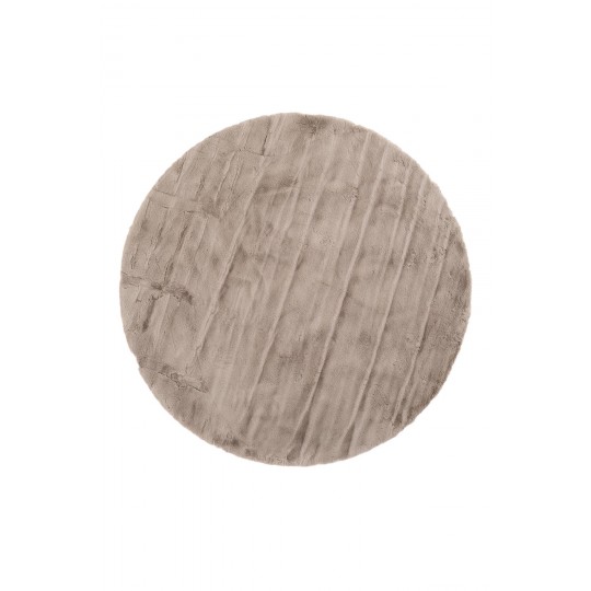 Γούνινο Χαλί Round BUNNY TAUPE 2458 Royal Carpet - 200 x 200 cm