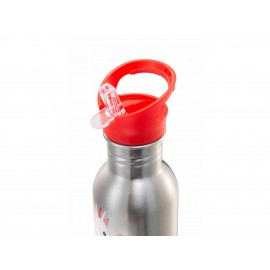 Lilliputiens - Ανοξείδωτο Μπουκάλι Με Πάτο Σιλικόνης Happy Lena 600ml