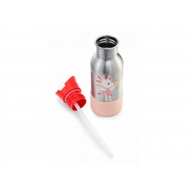 Lilliputiens - Ανοξείδωτο Μπουκάλι Με Πάτο Σιλικόνης Happy Lena 600ml