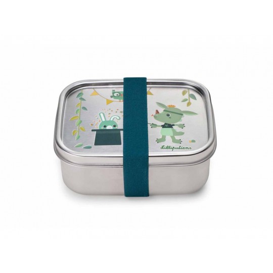 Lilliputiens - Ανοξείδωτο Φαγητοδοχείο Με Ελαστικό Ιμάντα Magic Joe