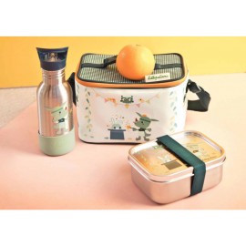 Lilliputiens - Ανοξείδωτο Φαγητοδοχείο Με Ελαστικό Ιμάντα Magic Joe