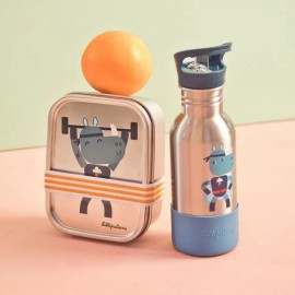 Lilliputiens - Ανοξείδωτο Φαγητοδοχείο Με Ελαστικό Ιμάντα Super Marius