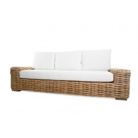 Καναπές Τριθέσιος Cirebon Natural (215x80x70) rattan Soulworks