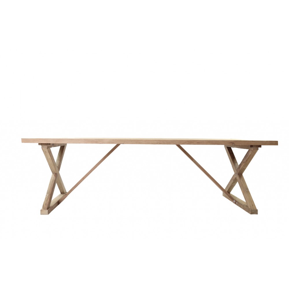 Τραπεζαρία Minerva (260x100x78) από ξύλο reclaimed teak Soulworks