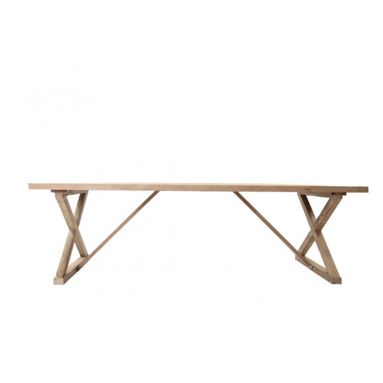 Τραπεζαρία Minerva (260x100x78) από ξύλο reclaimed teak Soulworks
