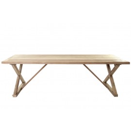Τραπεζαρία Minerva (260x100x78) από ξύλο reclaimed teak Soulworks