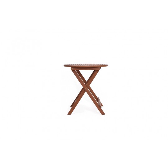 Τραπέζι Bistro Hanna (72x72x75) Ξύλο από ευκάλυπτο Soulworks