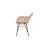 Καρέκλα Τραπεζαρίας με μπράτσα Marea Black legs (57x60x82) Μέταλλο + Kubu rattan Soulworks