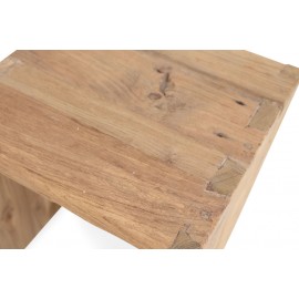 Βοηθητικό Τραπέζι Infinity (40x40x45) reclaimed teak rustic finish Soulworks
