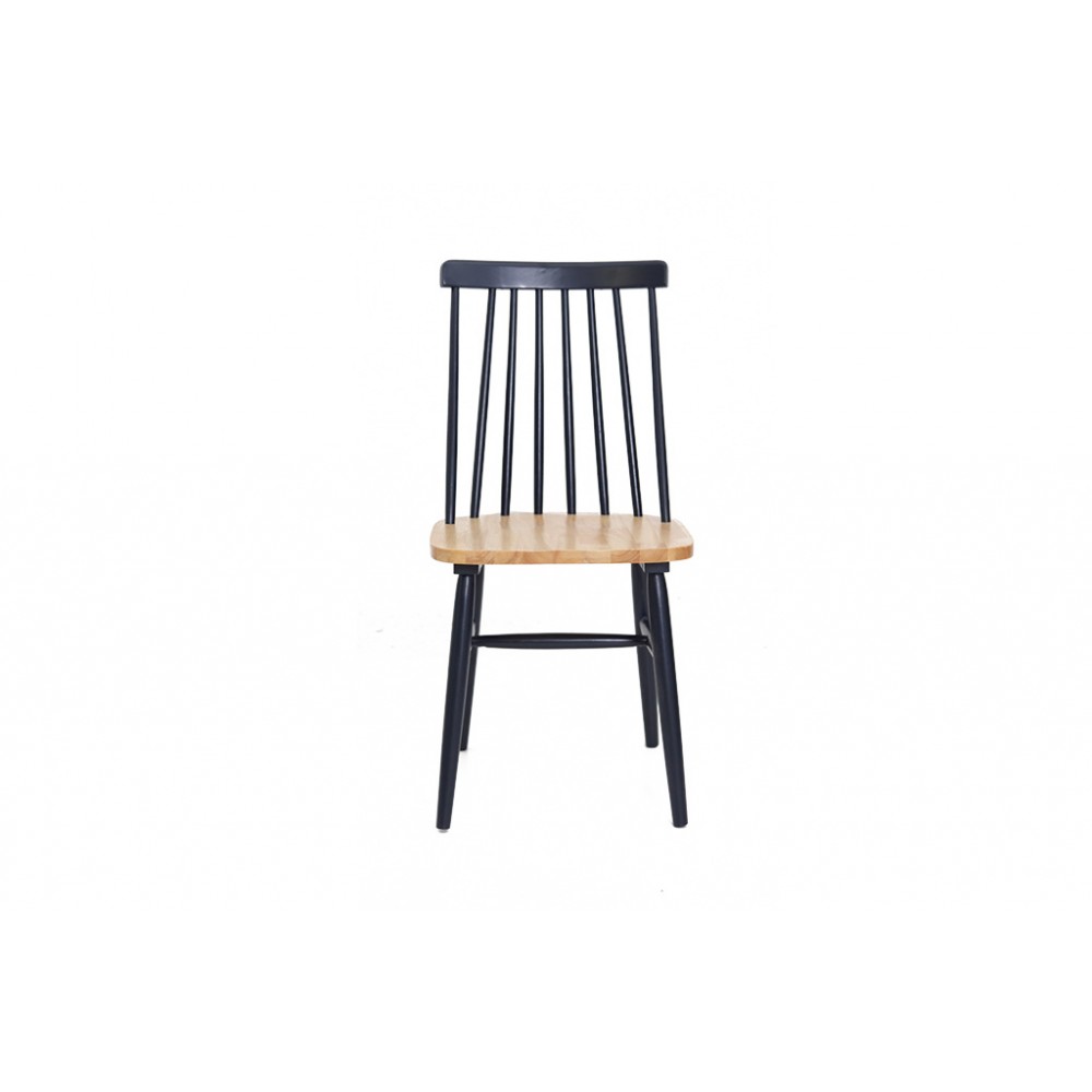 Καρέκλα Τραπεζαρίας Kristie Natural/Navy Blue (42x52x87) Soulworks